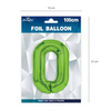 Balon foliowy 0 zielony 100cm 1szt 128534