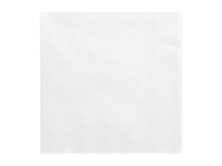 Serwetki białe 33x33cm 240 sztuk SP33-1-008-KARTON