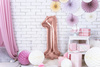 Balon foliowy cyferka 1 różowe złoto 86cm 1 sztuka FB1M-1-019R