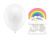 Balony Rainbow 23cm pastelowe białe 10 sztuk RB23P-008-10