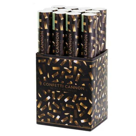 Tuby strzelające złotym konfetti 40cm 12szt. TUKM40-019/box12