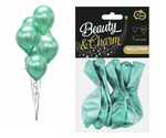 Balony Beauty&Charm platynowe zielone 30cm 7 sztuk CB-7LZI