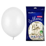 Balony białe metaliczne 30cm 50 sztuk SB14M-008-50x