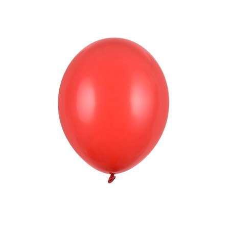 Balony czerwone pastelowe 27cm lateksowe Strong 10 sztuk SB12P-007J-10x