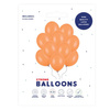 Pomarańczowe balony pastelowe 27cm 10 sztuk SB12P-005-10x