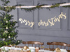 Baner świąteczny Merry Christmas drewniany 87cm 1 sztuka GRL89-100