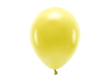 Balony Eco 30cm pastelowe ciemnożółte 10 sztuk ECO30P-084C-10