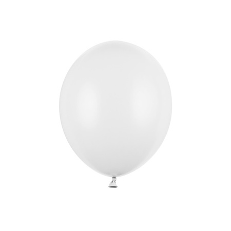 Białe balony pastelowe 12cm 5 cali Strong 10 sztuk SB5P-008-10x