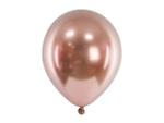 Balony różowe złoto Glossy 46 cm lateksowe 5 sztuk CHB1-18-019R-5x