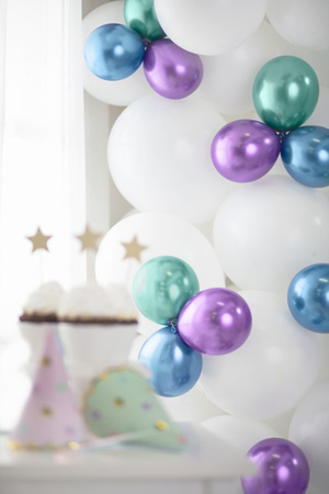 Balony fioletowe Glossy 12 cm lateksowe 50 sztuk CHB1-5-014-50