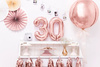 Balony na 30 urodziny różowe złoto rose gold 35cm foliowe FB10M-30-019R