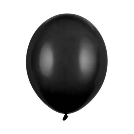 Balony czarne pastelowe Strong PartyDeco 30cm 10 sztuk SB14P-010-10x