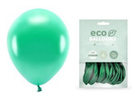 Balony Eco 30cm metalizowane zielone 10 sztuk ECO30M-012-10