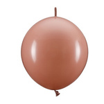 Balony z łącznikiem brudny róż 33 cm pastelowe 20 sztuk LB13P-081BR-20