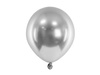 Balony srebrne Glossy 12 cm lateksowe 50 sztuk CHB1-5-018-50