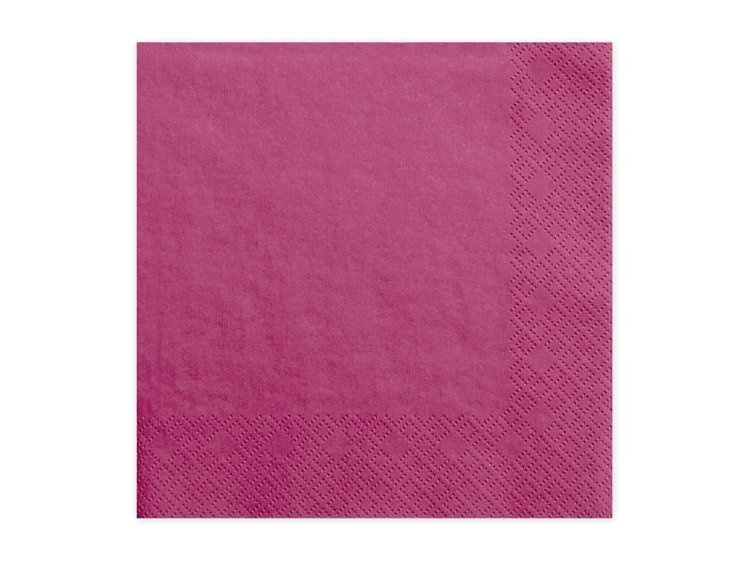 Serwetki c. różowe 33x33cm 240 sztuk SP33-1-006-KARTON