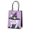 Torebki na cukierki słodycze Halloween czarownica fioletowe 8x14x18 cm 4 sztuki TNP27-4x