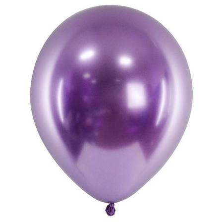 Balony fioletowe Glossy 30 cm lateksowe 10 sztuk CHB1-014-10