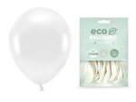 Balony Eco 26cm metalizowane białe 10 sztuk ECO26M-008-10