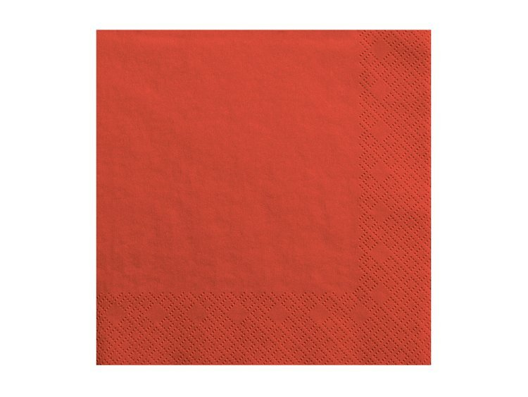 Serwetki czerwone 33x33cm 240 sztuk SP33-1-007-KARTON