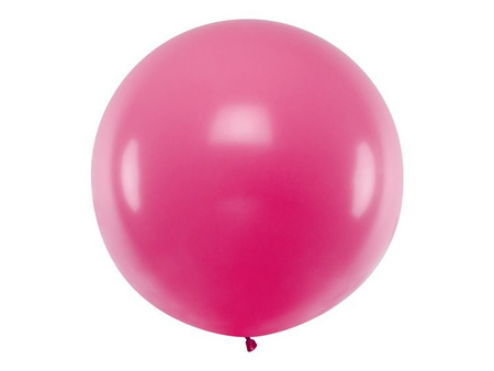 Balon okrągły pastelowy fuksjowy 100cm 1 sztuka OLBO-034