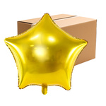 Balony foliowe gwiazdki 48cm złote 50 sztuk FB3M-019-KARTON-50x