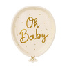 Talerzyki papierowe Oh Baby 17.5x22 cm 6 sztuk TPP79