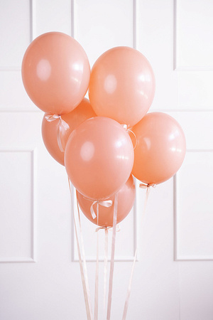 Balony brzoskwiniowe pastelowe Pastel Peach 30 cm 12 cali Strong 10 sztuk SB14P-075-10x
