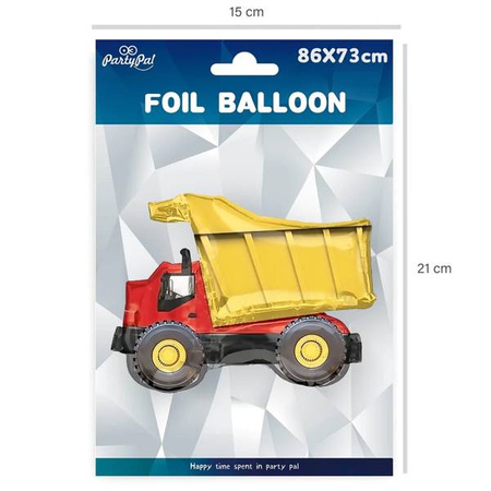 Balon foliowy ciężarówka ok. 79 x 66 cm 1szt 460104