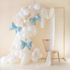 Balony foliowe kokardki niebieskie 55 x 42 cm 3 sztuki 166598