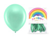 Balony Rainbow 23cm metalizowane miętowe 10 sztuk RB23M-103-10