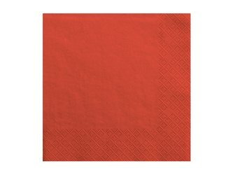 Serwetki czerwone 33x33cm 240 sztuk SP33-1-007-KARTON