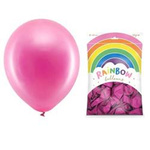 Balony Rainbow 23cm metalizowane fuksjowe 100 sztuk RB23M-080-100x