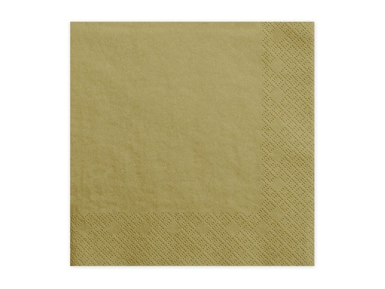 Serwetki złote 33x33cm 240 sztuk SP33-1-019-KARTON