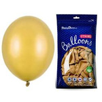 Balony złote metaliczne 27cm Strong 100 sztuk SB12M-019-100x