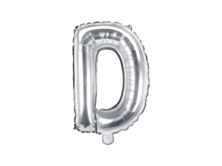Balony DZIEN MATKI napis foliowe srebrne 35cm FB2M-DZIEN-MATKI-018
