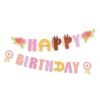 Baner urodzinowy girlanda napis Happy Birthday Koniki 245 x 22,5cm 1 sztuka 151730