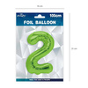 Balon foliowy 2 zielony 100cm 1szt 128558