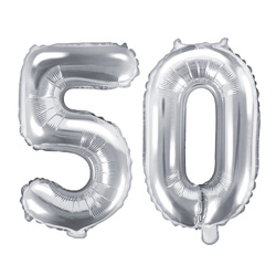 Balony foliowe 50 srebrne 35cm FB10M-50-018
