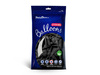 Balony czarne metaliczne lateksowe 9 cali 23cm Strong 100 sztuk SB10M-010-100x