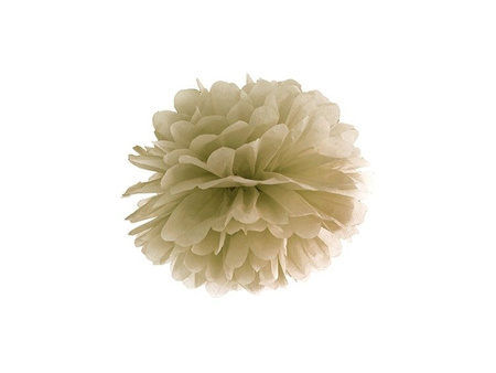 Pompon bibułowy 25cm złoty 1szt pp25-019