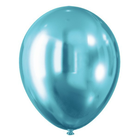 Balony Celebrate! efekt chromu niebieski 30cm 5 sztuk K2718NIE