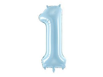 Balon foliowy 1 jasny niebieski 86cm 1szt FB1P-1-001J