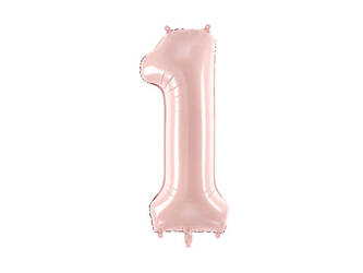 Balon foliowy 1 w kolorze jasno różowym 86cm 1szt FB230P-1-081J