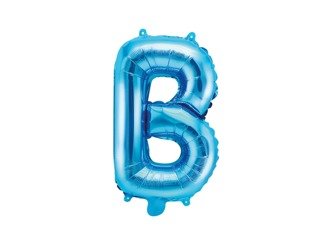 Balon foliowy B niebieski 35cm 1szt FB2M-B-001