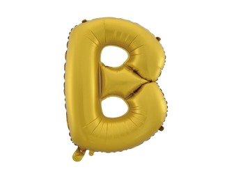 Balon foliowy B złoty 80cm 1szt BF32-B-ZLO
