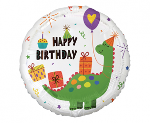 Balon foliowy Dinozaur Happy Birthday 45cm 1 sztuka FG-OBDN
