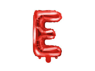 Balon foliowy E czerwony 35cm 1szt FB2M-E-007