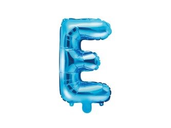 Balon foliowy E niebieski 35cm 1szt FB2M-E-001
