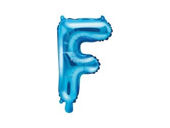 Balon foliowy F niebieski 35cm 1szt FB2M-F-001